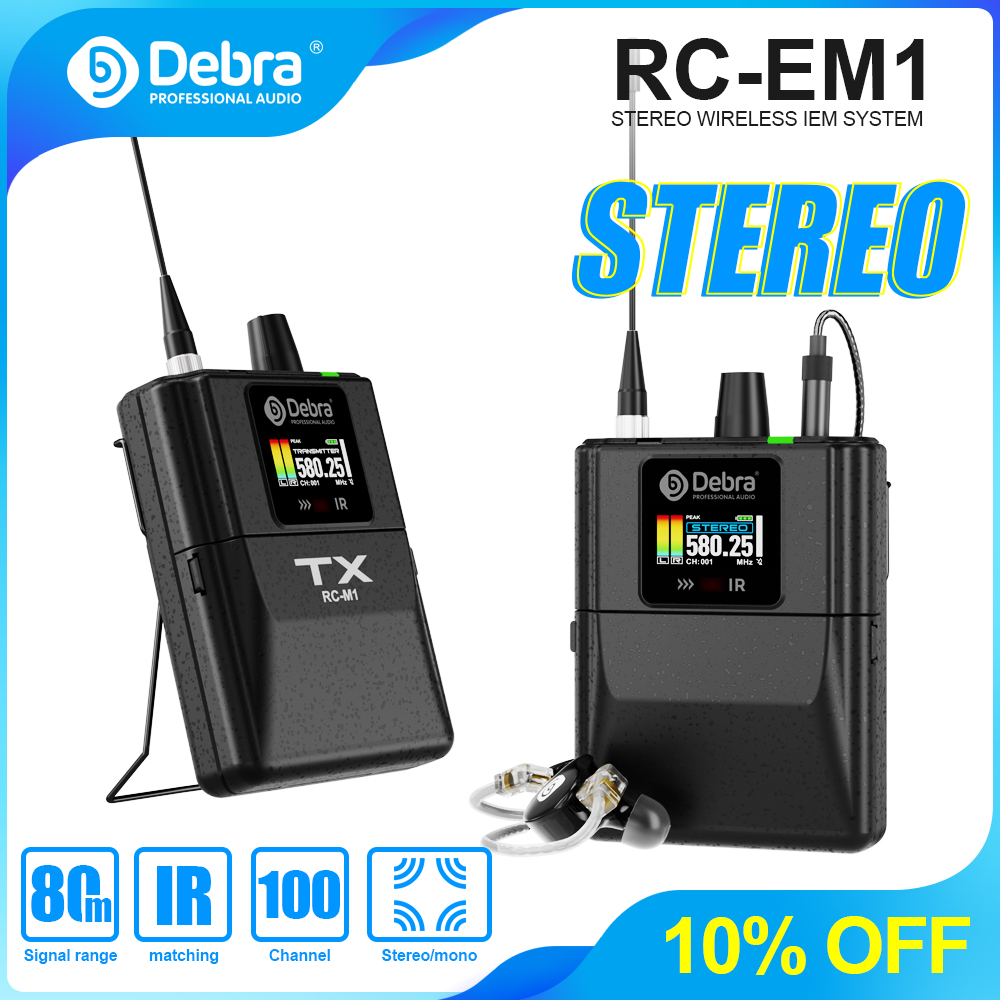 Debra Audio RC-EM1 UHF Stereo  - In Ear Monitors For Singers recension och pris