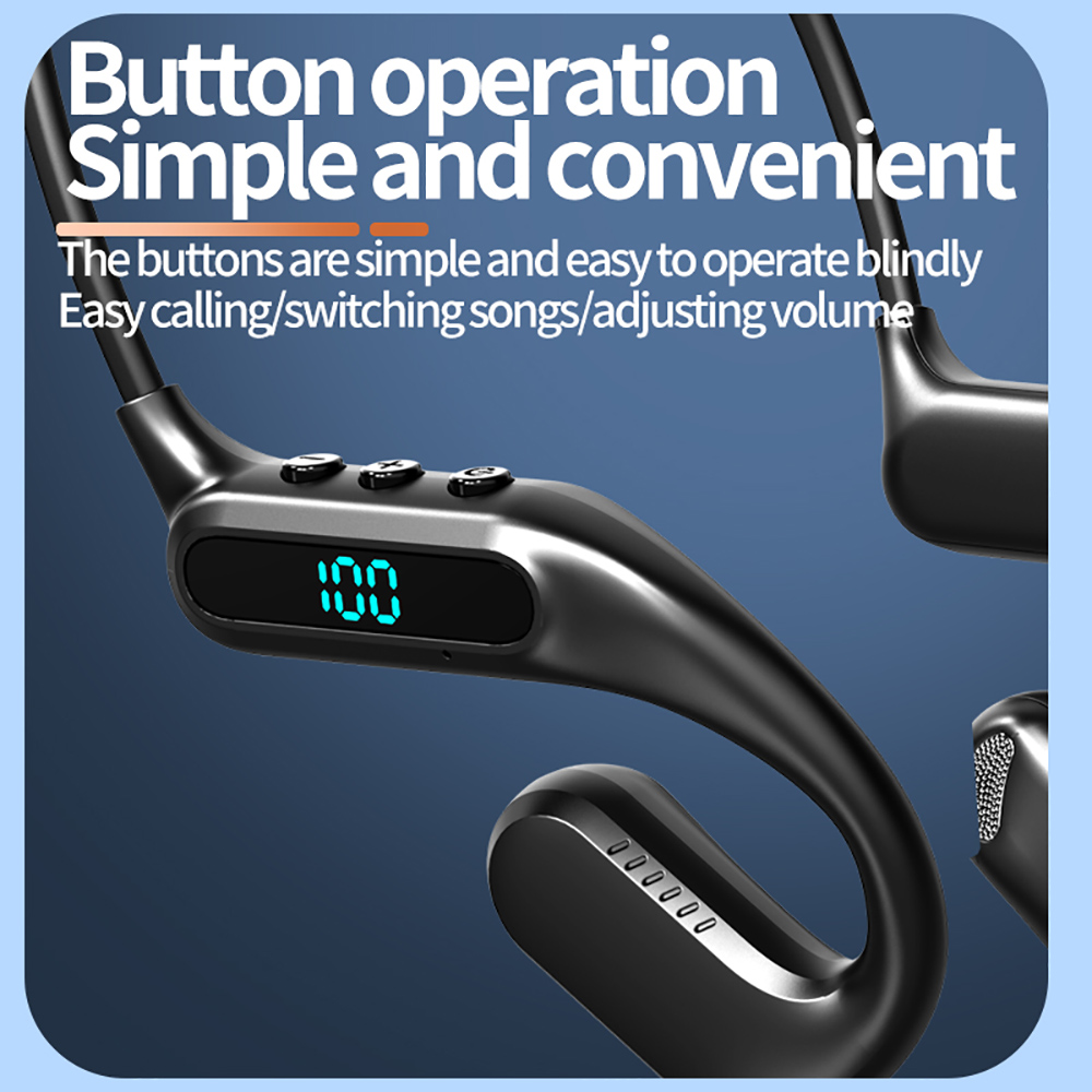 KEBIDUMEI Open Ear Bluetooth 6 - Bone Conduction Running Headphones recension och pris