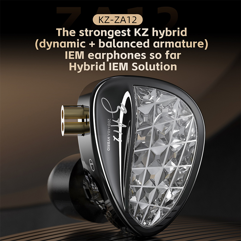 KZ ZA12 2DD+4BA Hybrid IEM Hea - Planar Magnetic Iem Earphones recension och pris