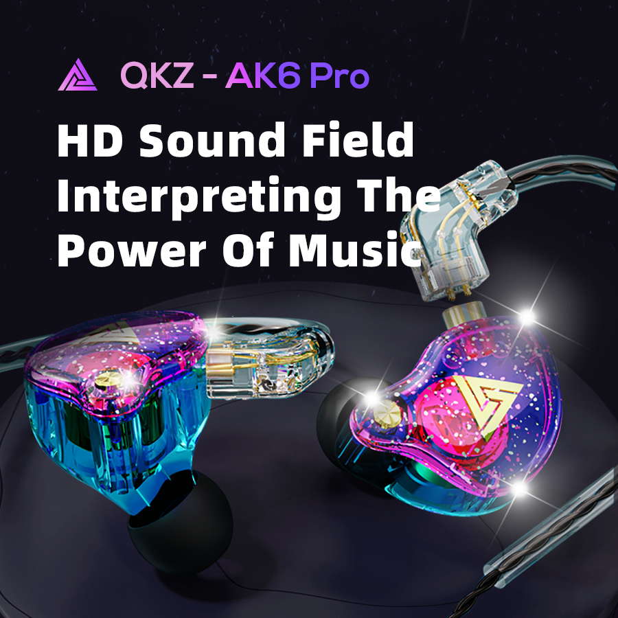 QKZ AK6 PRO Wired Earphones Hi - In Ear Monitors For Singers recension och pris