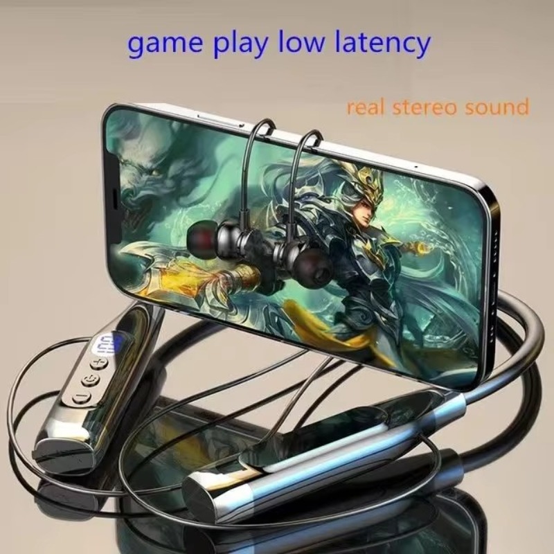 Led Battery Display Type-c Cha - Magnetic Neckband Sports Earphones recension och pris